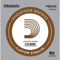 DAddario Single Phosphor Bronze Wound .024 String