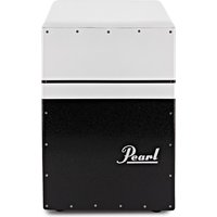 Pearl BRUSH BEAT Boom Box Cajon with Ported Chamber Black and White
