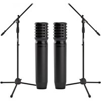 Shure PGA81 Condenser Pair with Stands and Cables
