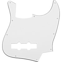 Guitarworks 10-Hole SS Bass Scratchplate White