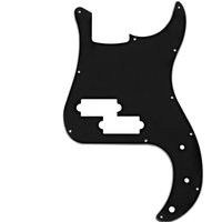 Guitarworks 11-Hole Split Coil Bass Scratchplate Black