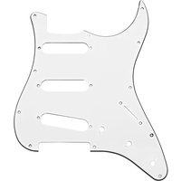 Guitarworks 11-Hole SSS Scratchplate White