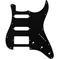 Guitarworks 11-Hole HSS Scratchplate Black