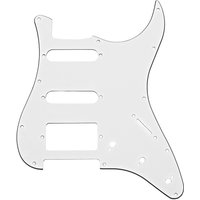 Guitarworks 11-Hole HSS Scratchplate White