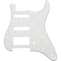 Guitarworks 11-Hole HSS Scratchplate White Pearloid