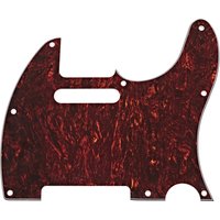 Guitarworks 8-Hole SS Scratchplate Red Tortoise Shell