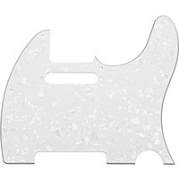 Guitarworks 8-Hole SS Scratchplate White Pearloid
