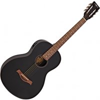 Parlour Electro-Acoustic Guitar by Gear4music Black