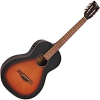 Read more about the article Parlour Electro-Acoustic Guitar by Gear4music Vintage Sunburst – Nearly New