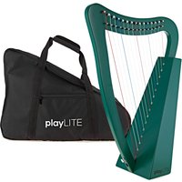 playLITE 15 String Harp by Gear4music Green