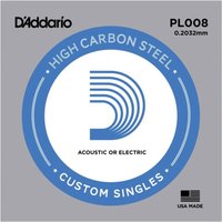 DAddario Single Plain Steel .008