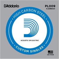 DAddario Single Plain Steel 009