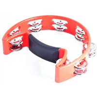 Performance Percussion 1/2 Moon Tambourine Red