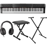Alesis Prestige Digital Piano Black Inc. Stand Bench and Headphones