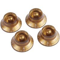 Gibson Top Hat Knobs for Electric Guitar 4 Pack Gold