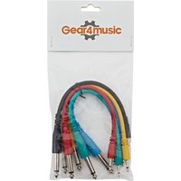 Read more about the article Mono 3.5mm to 6.3mm Jack Patch Cable 20cm 6 Pack by Gear4music