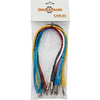 Read more about the article Mono 3.5mm to 6.3mm Jack Patch Cable 40cm 6 Pack by Gear4music
