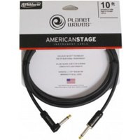 Planet Waves American Stage Instrument Cable R/Angled - Straight 10ft