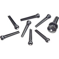 Planet Waves PWPS10 Plastic Bridge Pins Set Ebony