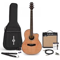 Deluxe Roundback Guitar and 15W Amp Pack Flamed Maple