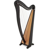 Deluxe 34 String Roundback Harp by Gear4music Black