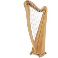 Deluxe 34 String Roundback Harp by Gear4music Natural