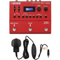 Boss RC-500 Loop Station Dual Track Looper Pedal with Power Supply