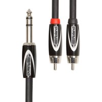 Roland 1/4 TRS - Dual RCA Interconnect Cable 10ft/3m