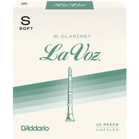 DAddario La Voz Bb Clarinet Reeds Soft (10 Pack)