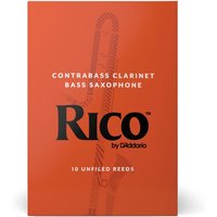 Rico by DAddario Contrabass Clarinet / Bass Sax Reeds 1.5 (10 Pack)