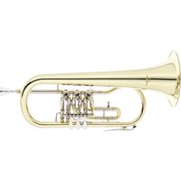 Rotary Valve Bb Student Flugel Horn by Gear4music Gold